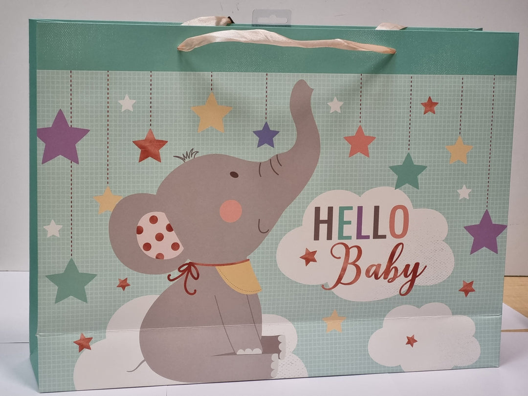 Hello Baby Elephant Gift Bag
