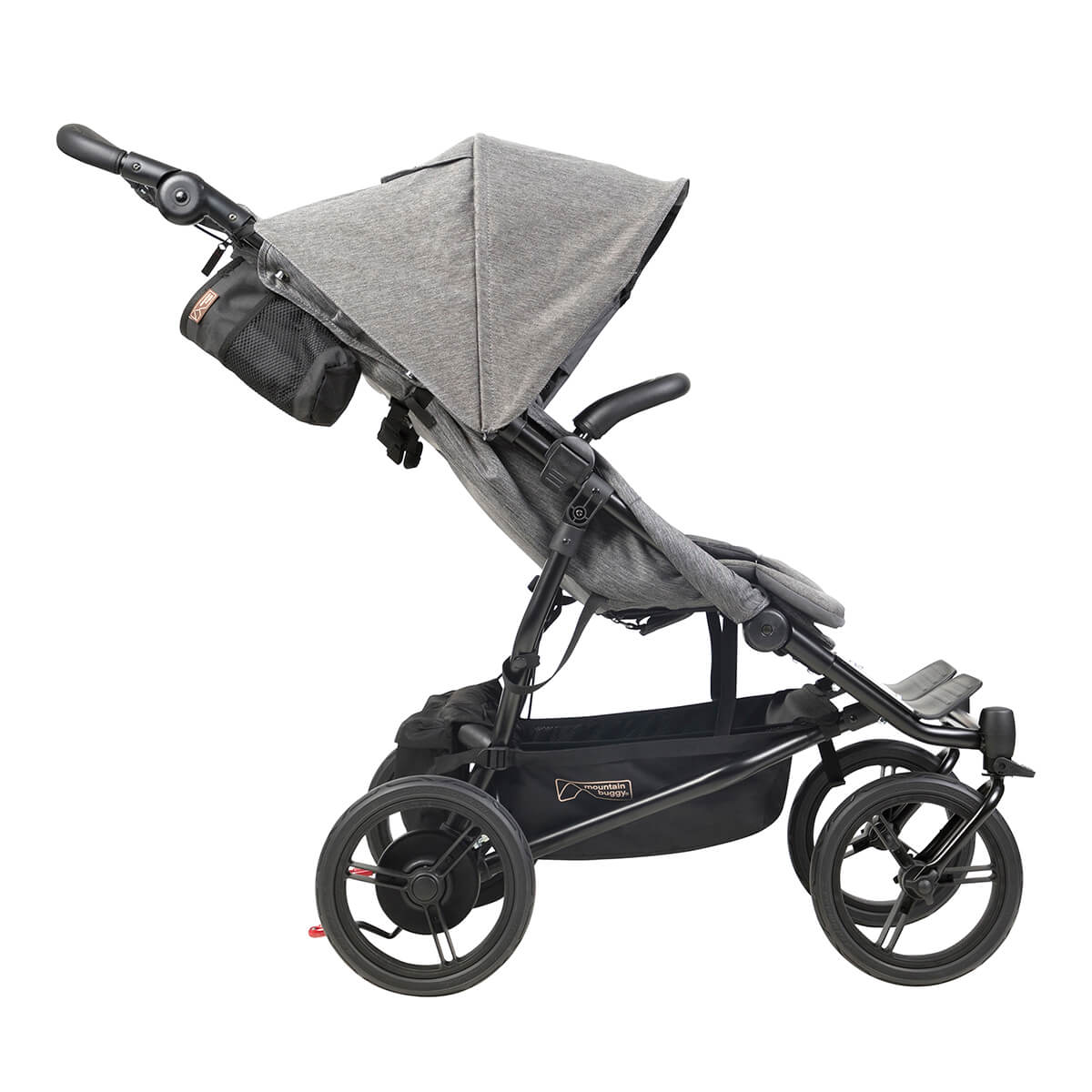 Mountain Buggy duet luxury collection buggy front side view_herringbone
