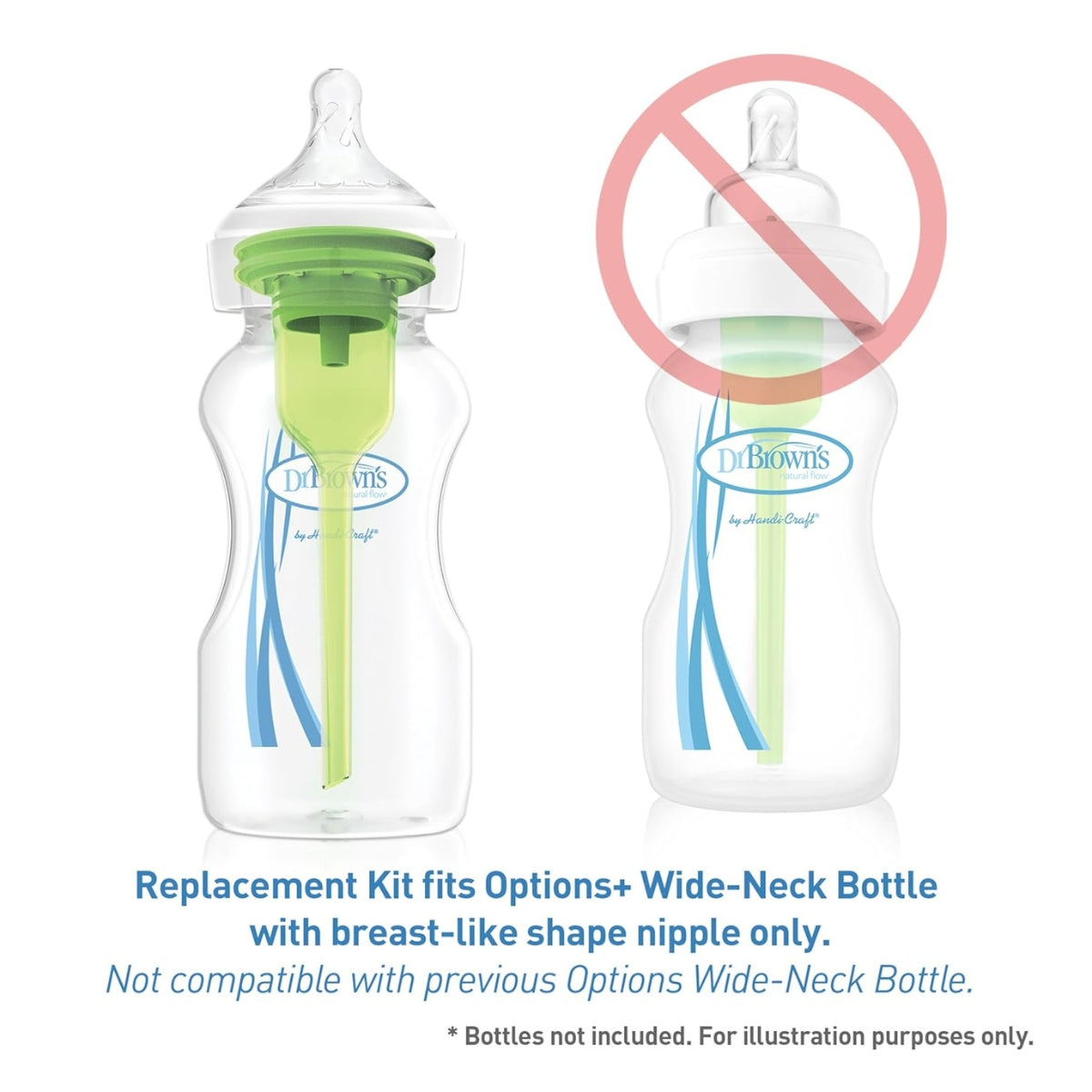 Dr Browns 270ml Wide Neck Bottle Replacement Vent Pack – babycity