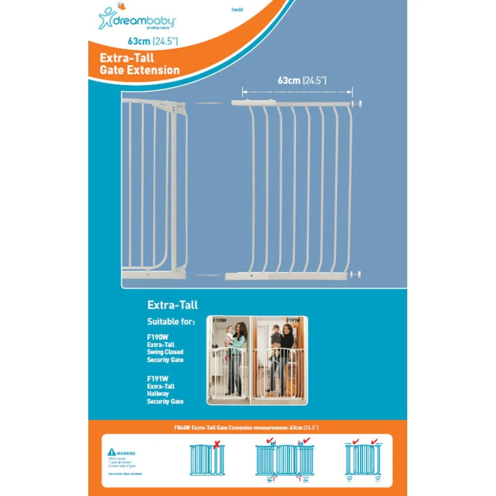 Dreambaby 63cm X 100cm Gate Extension babycity