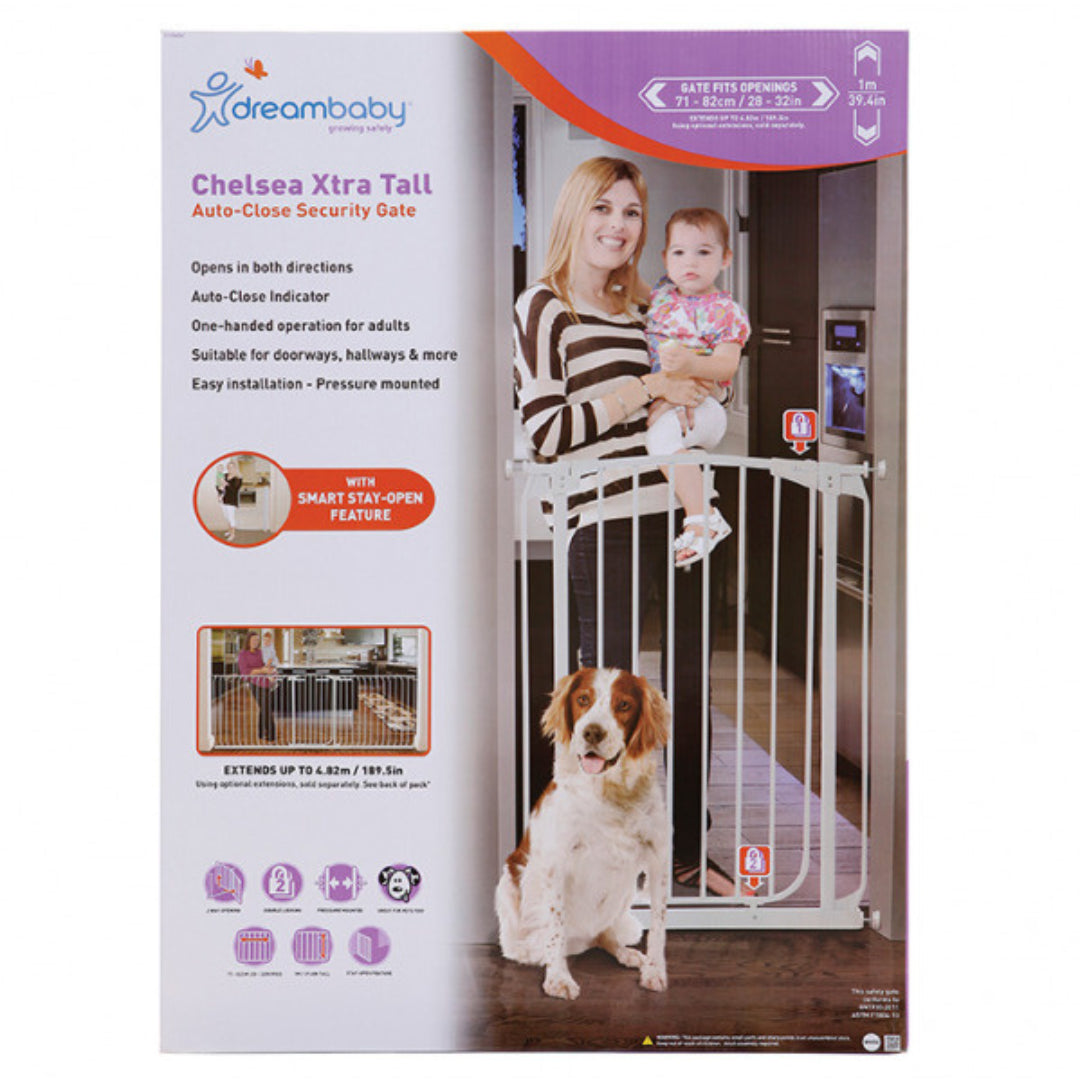 Dreambaby Chelsea Xtra Tall Safety Gate 100cm babycity