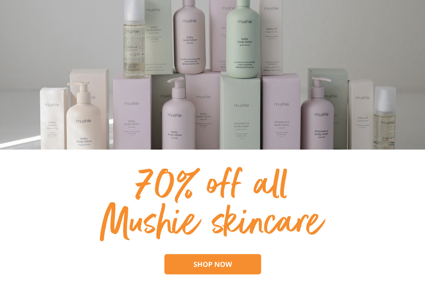 70% OFF all Mushie skincare
