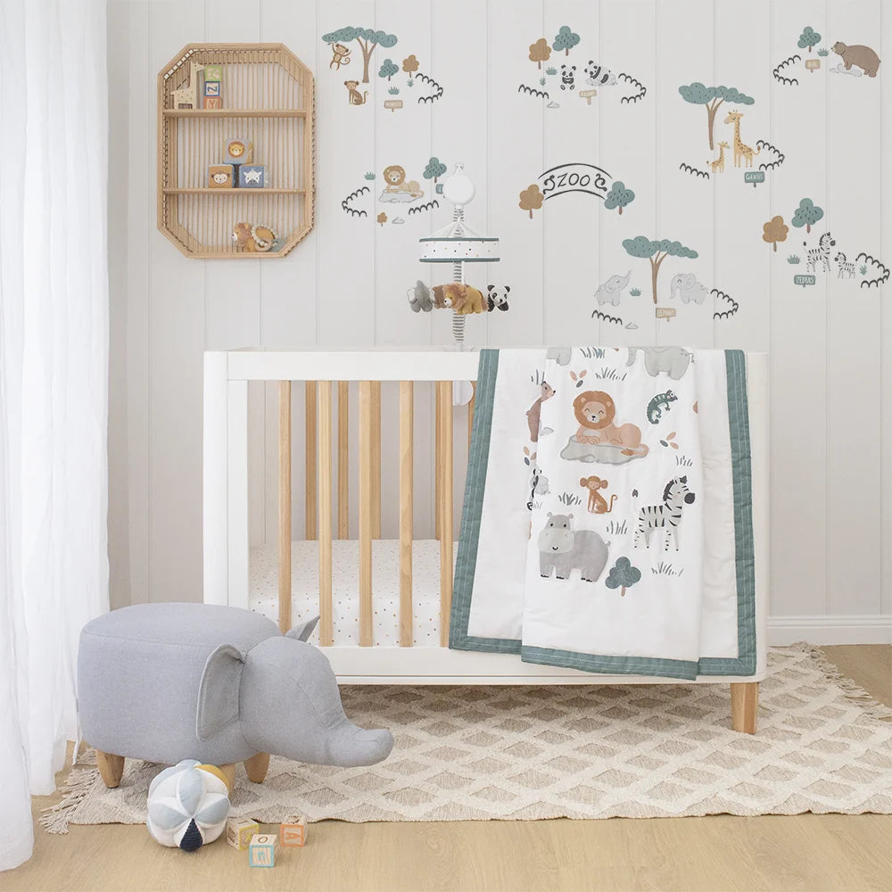 Lolli Living Day at the Zoo Wall Decal Set babycity