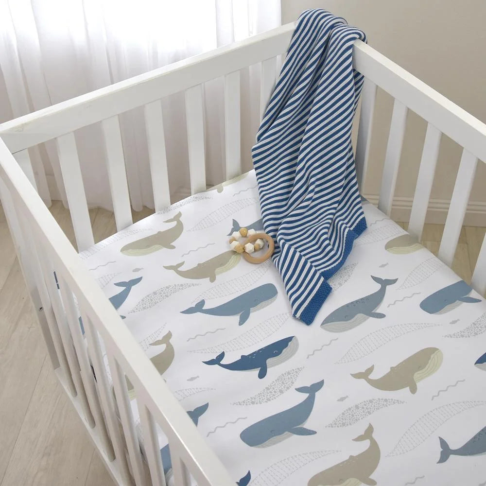 Shark crib shop fitted sheet