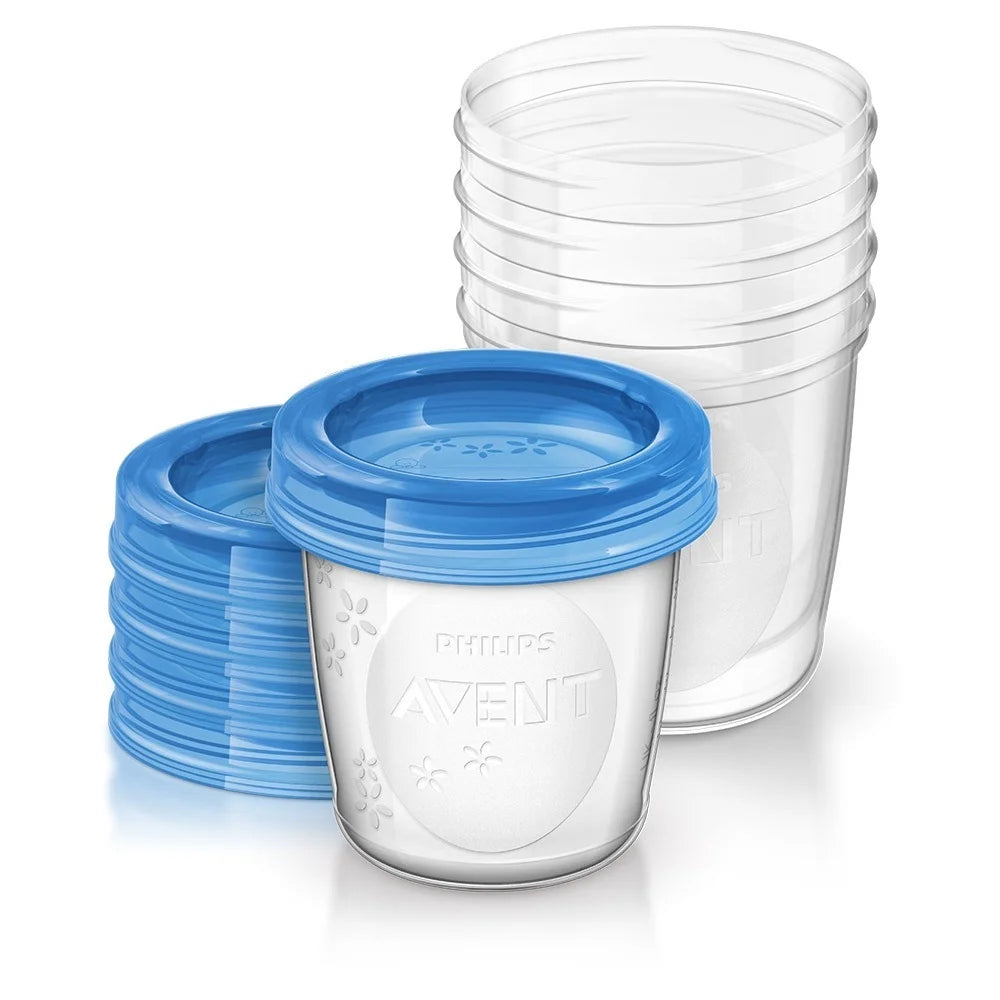 Avent Milk Storage Cups 180ml - 5 Pack