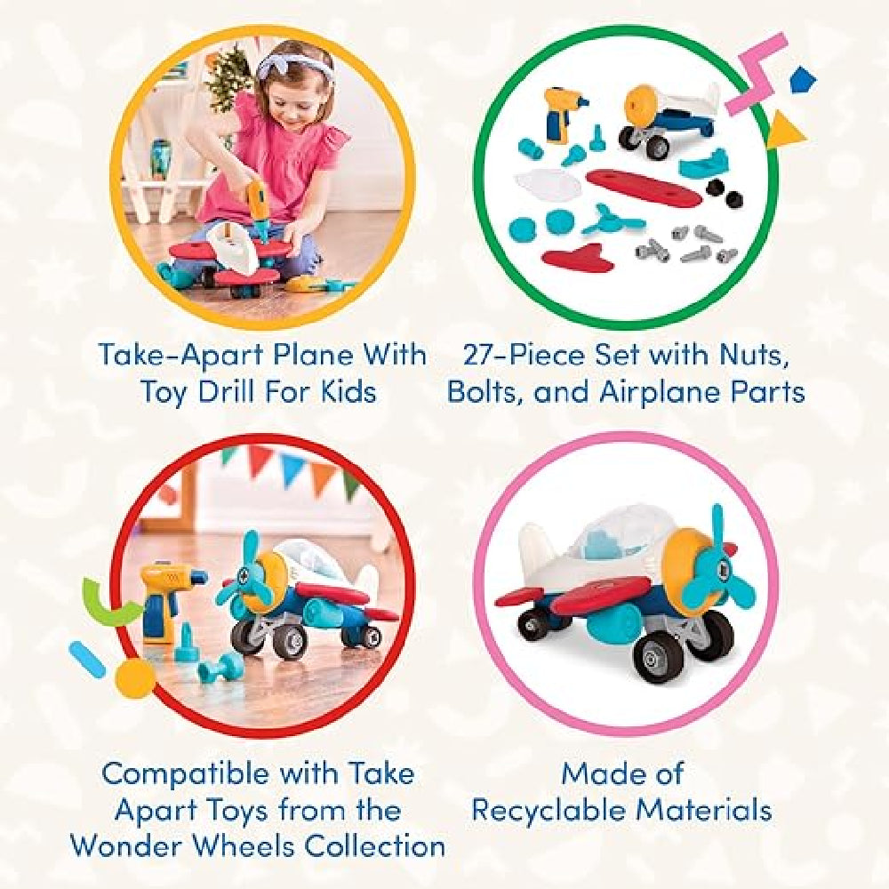 Battat Wonder Wheels Take Apart Airplane – babycity