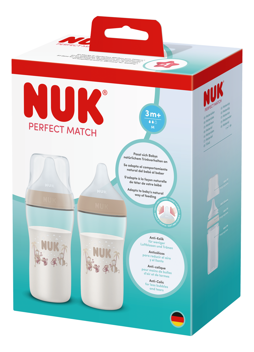 NUK Perfect Match PP 260ml Bottle 2pk