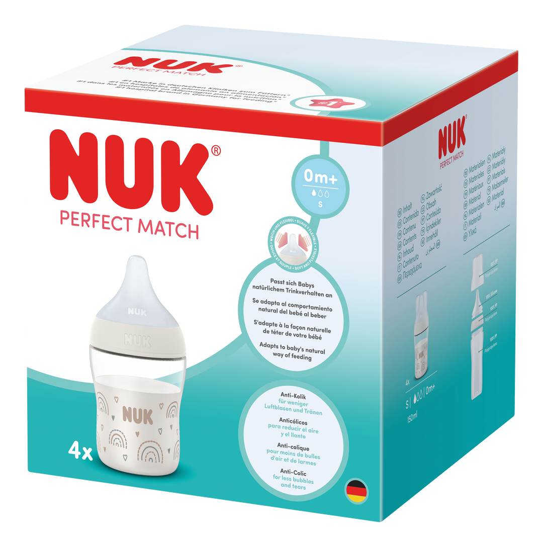 NUK Perfect Match PP 150ml Bottle 4pk
