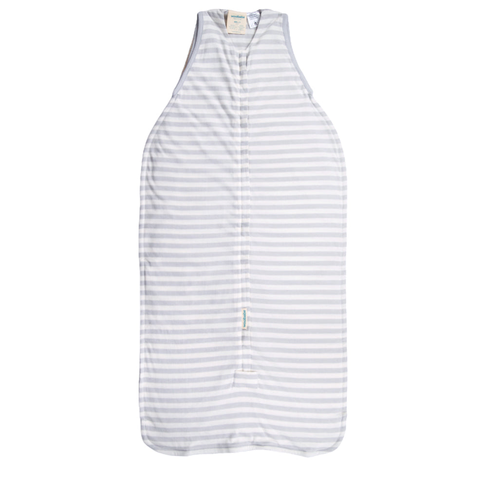 Woolbabe 3-Seasons Front Zip 3-24 months Pebble from Woolbabe NZ stock babycity