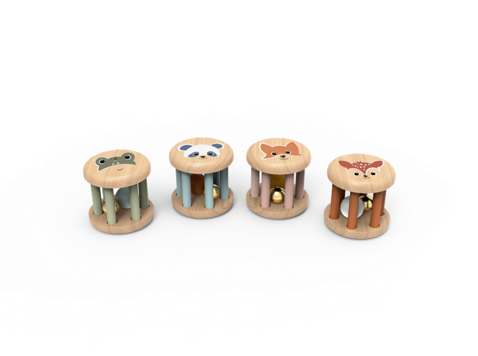 Speedy Monkey Roller Rattles