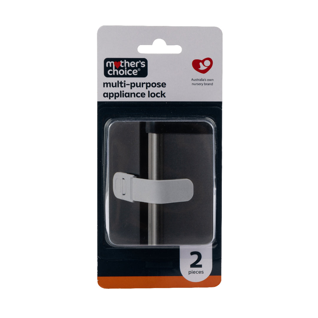 Mothers Choice Multi Purpose Appliance Lock White - 2 Pack