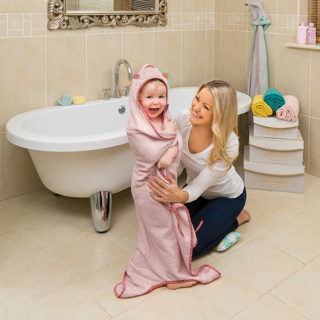 ClevaMama Bamboo Extra Large Apron Baby Bath Towel