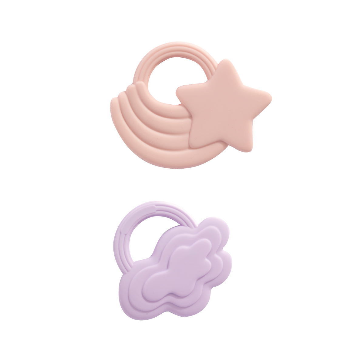 Playground 2pk Teether Star/Cloud from Playground NZ stock babycity