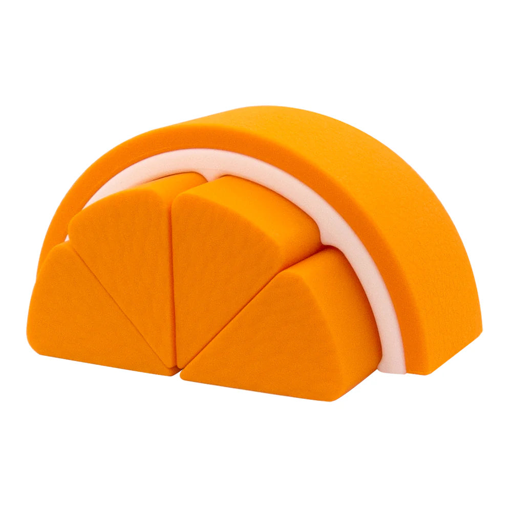 Playground Silicone Orange Puzzle Orange from Playground NZ stock babycity