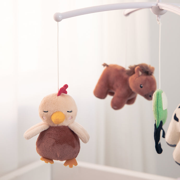 Living Textiles Tractor Ride - Musical Mobile Set from Living Textiles NZ stock babycity