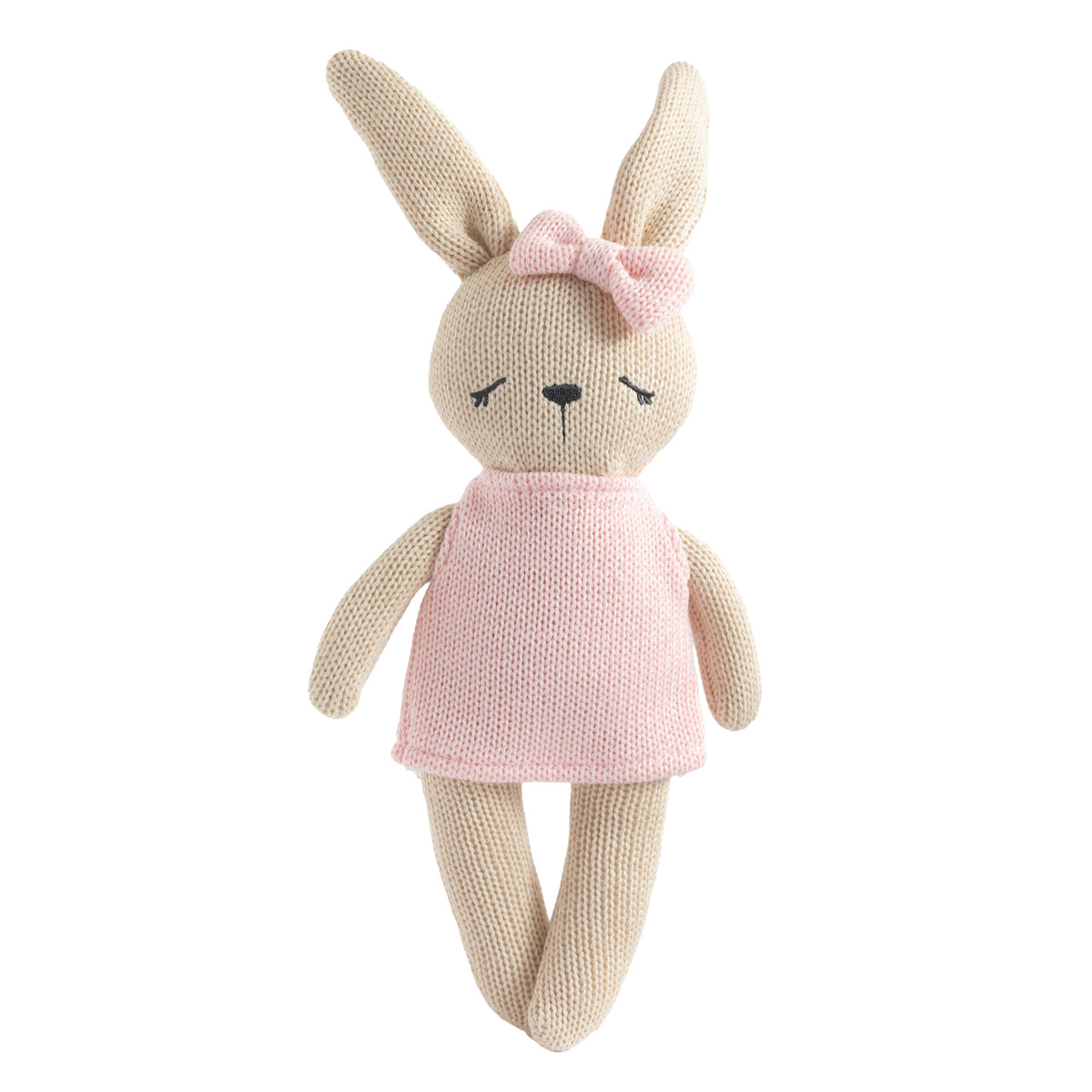 Living Textiles Bella the Bunny - Animal Knitted Toy from Living Textiles NZ stock babycity