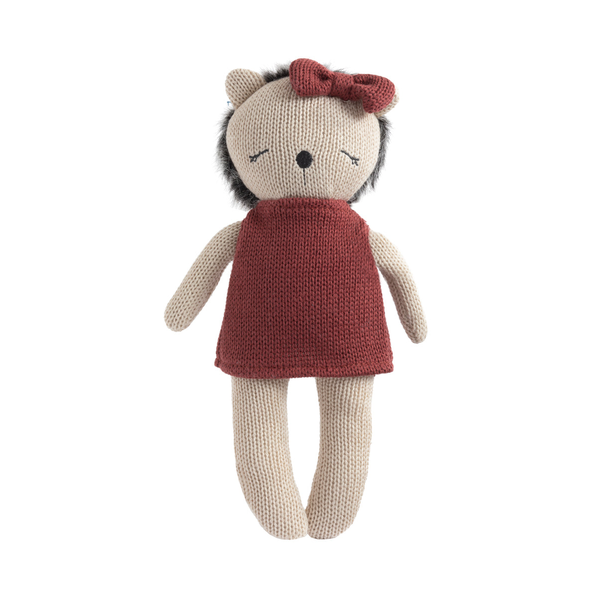 Living Textiles Helen the Hedgehog - Animal Knitted Toy from Living Textiles NZ stock babycity