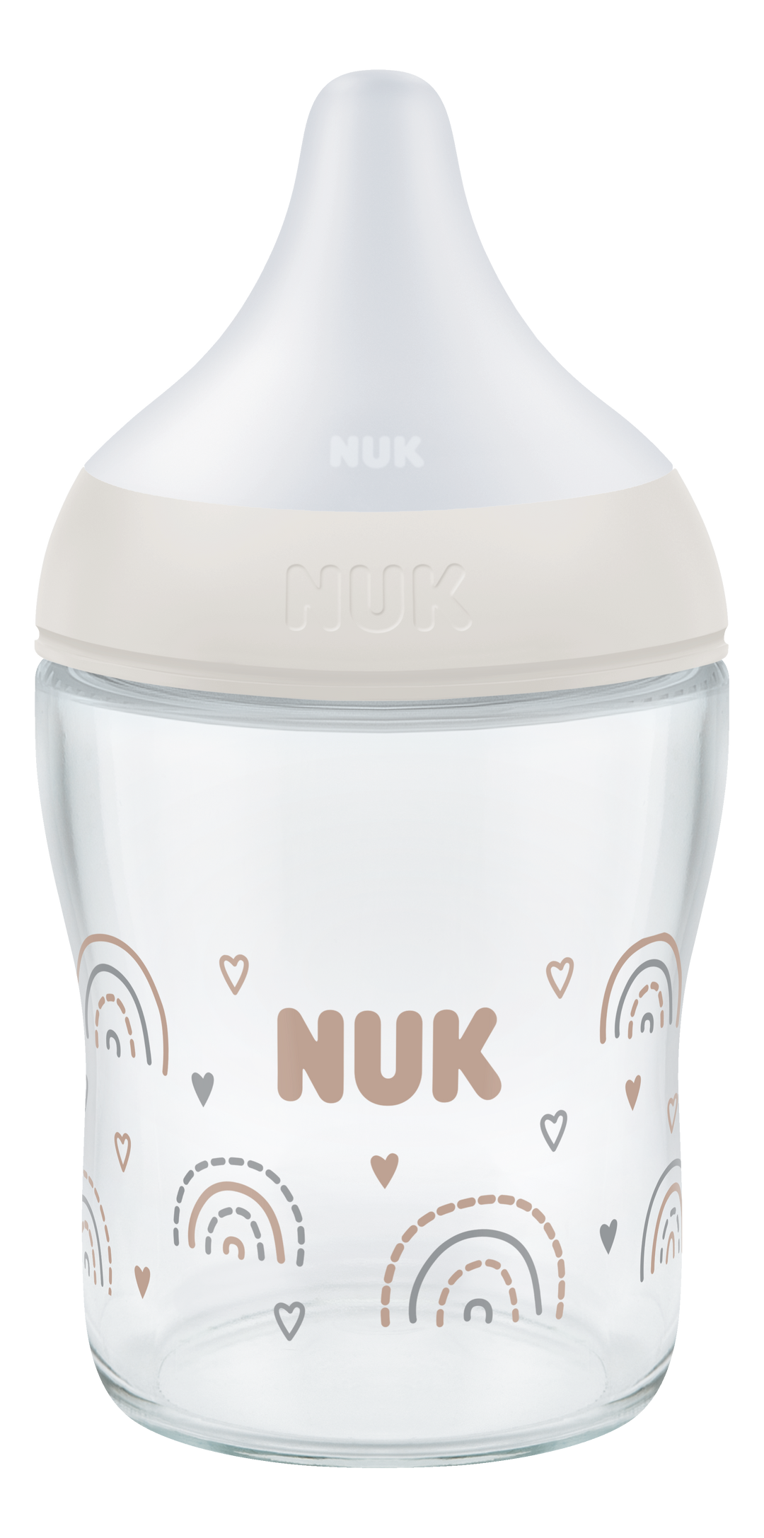 NUK Perfect Match Glass Bottle 120ml / 0m+ S Teat