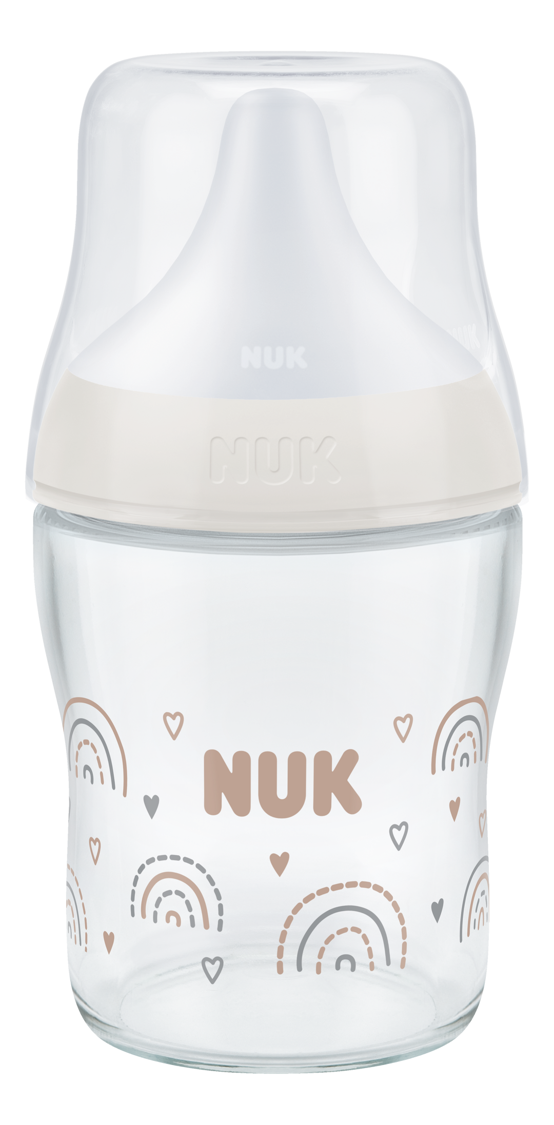 NUK Perfect Match Glass Bottle 120ml / 0m+ S Teat