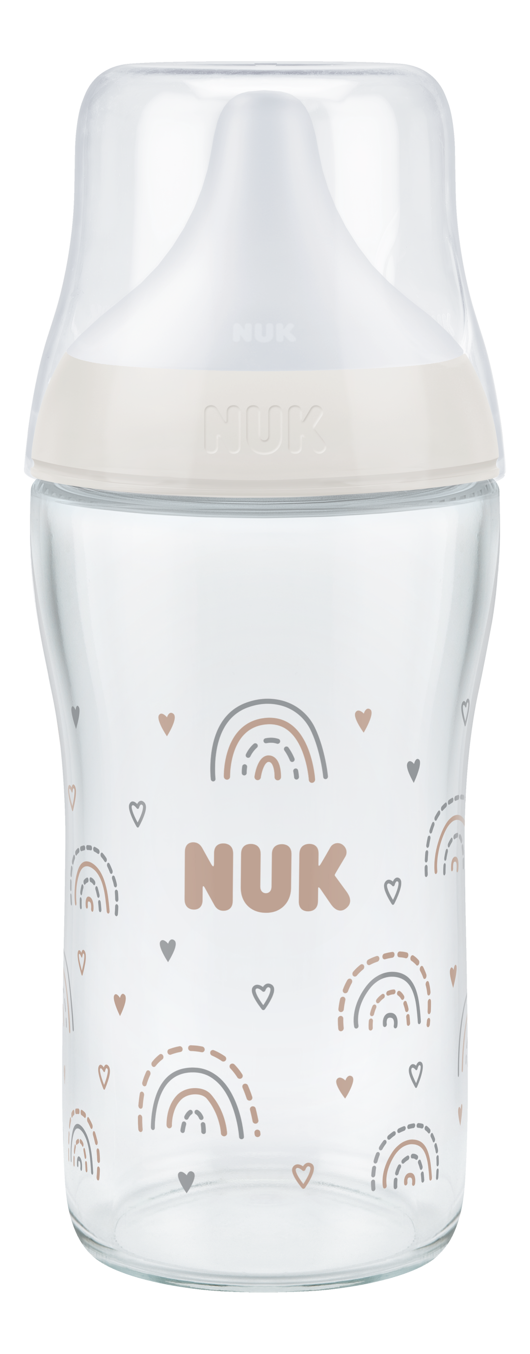 NUK Perfect Match Glass Bottle 230ml / 3m+ M Teat