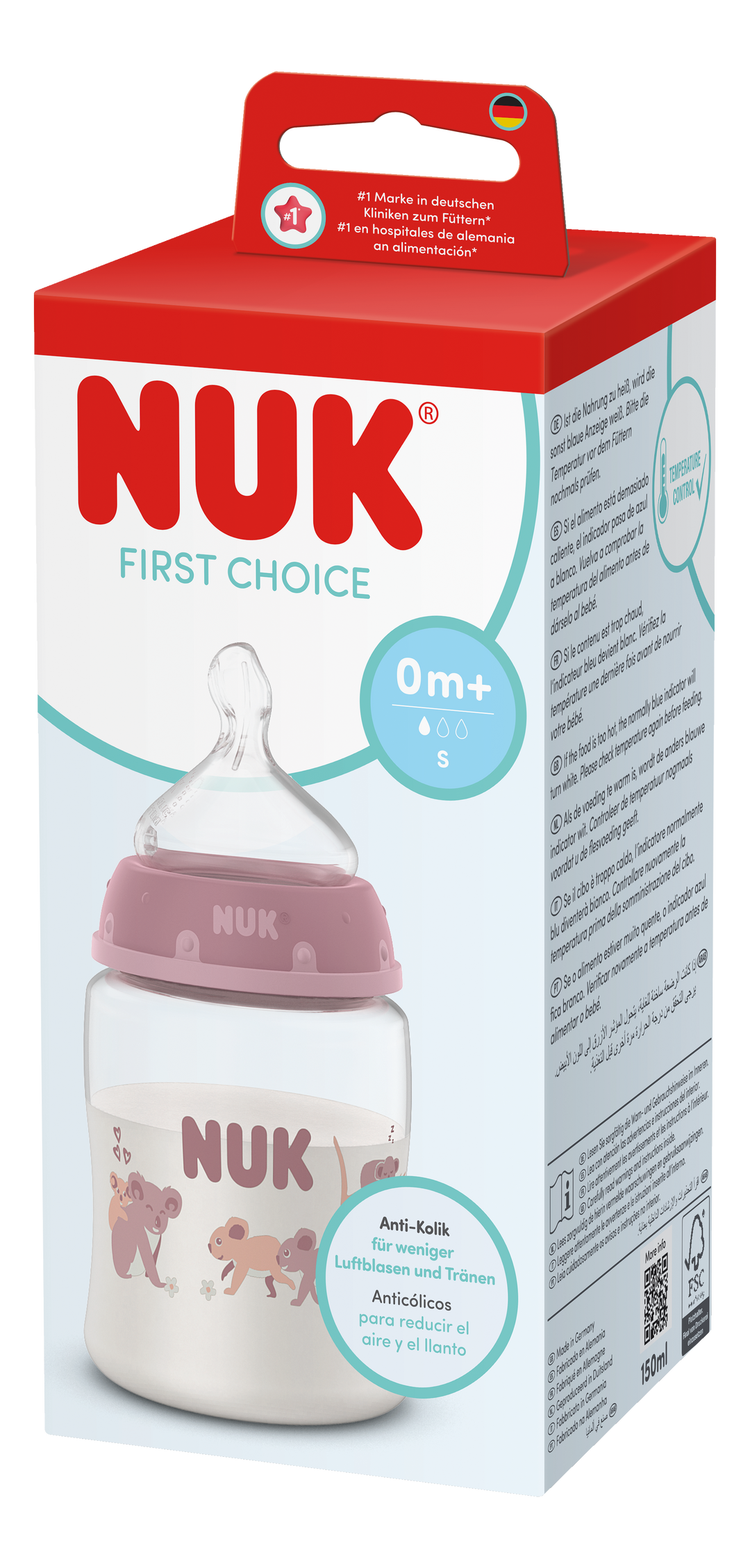 NUK First Choice PP Bottle 150ml / 0m+ S Teat