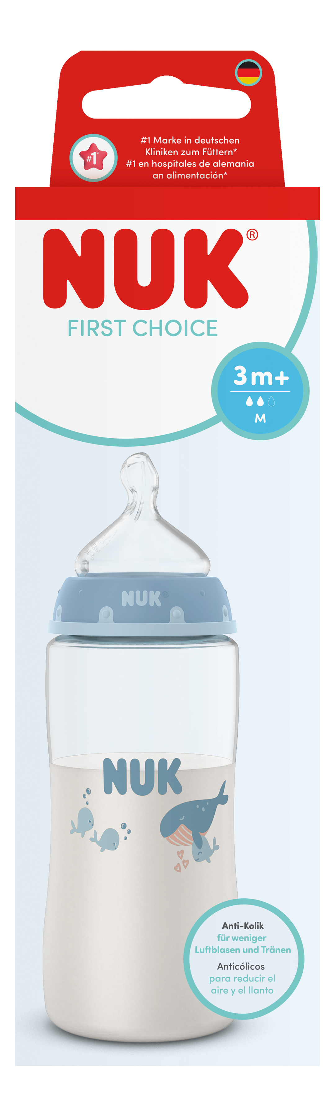 NUK First Choice PP Bottle 300ml / 3m+ M Teat