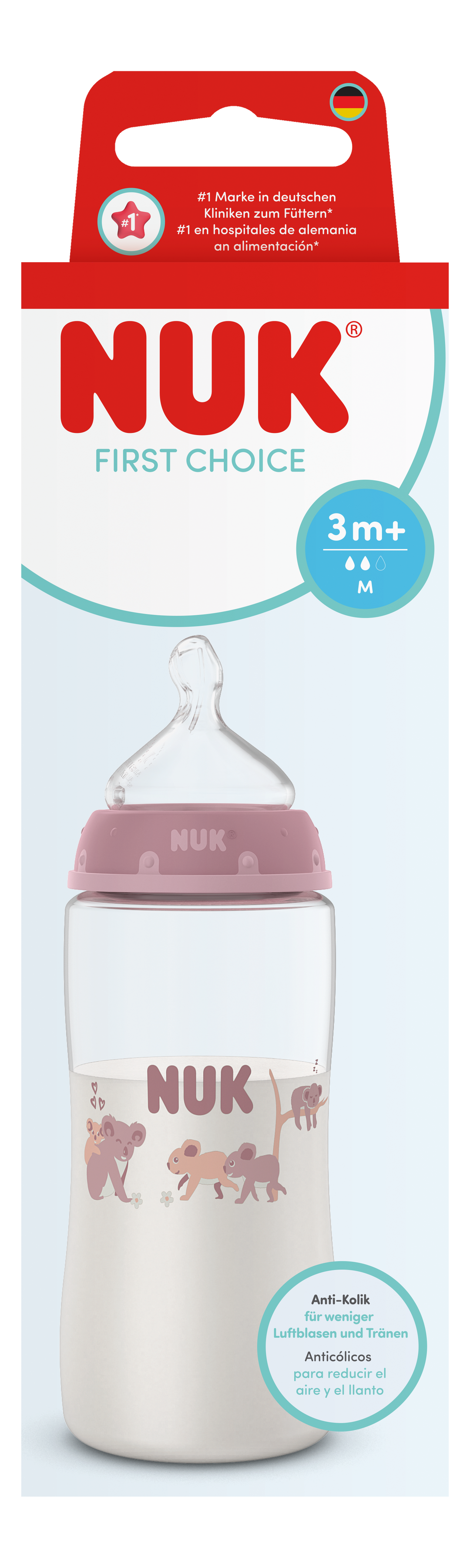 NUK First Choice PP Bottle 300ml / 3m+ M Teat