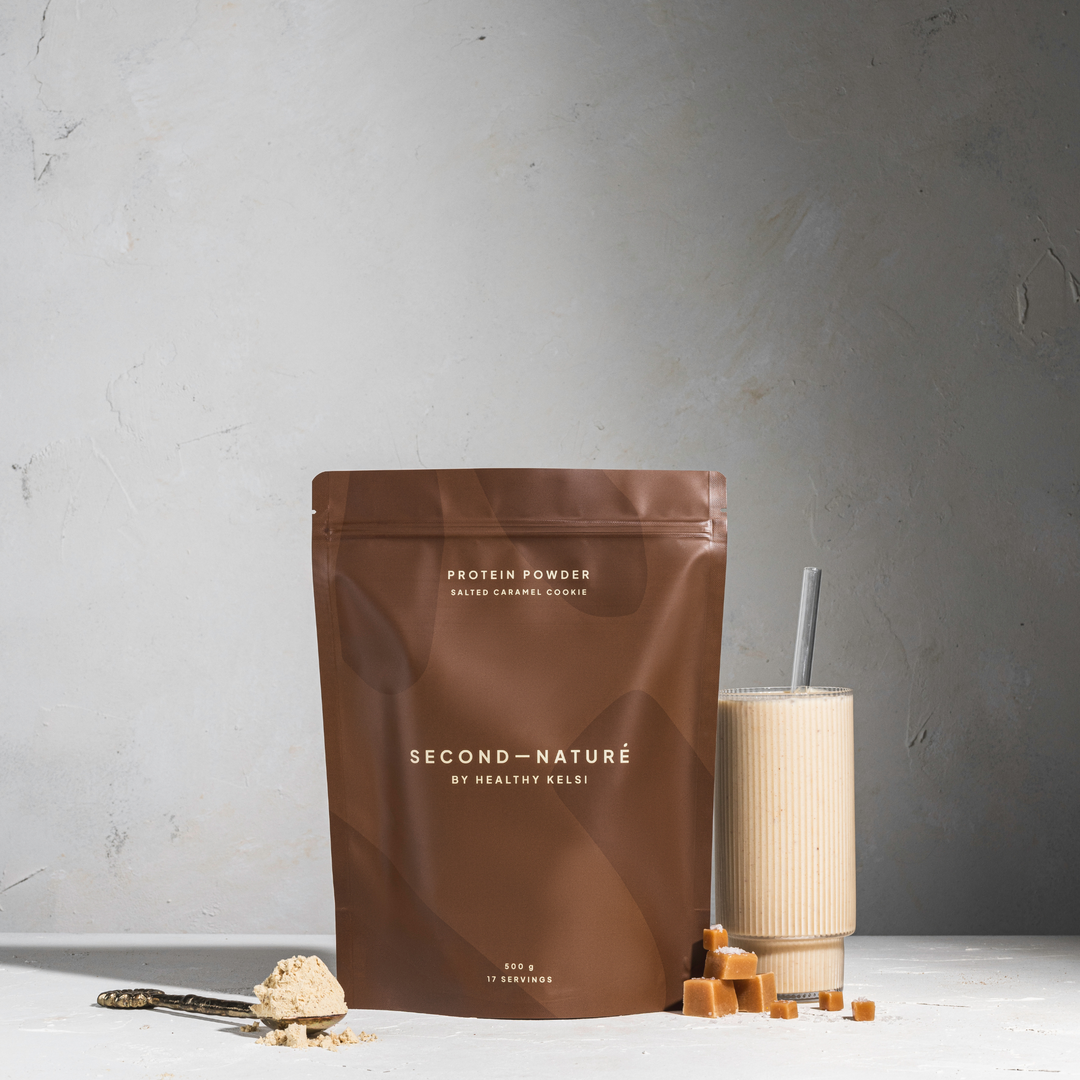 Second Nature by Healthy Kelsi Protein Powder - Salted Caramel Cookie