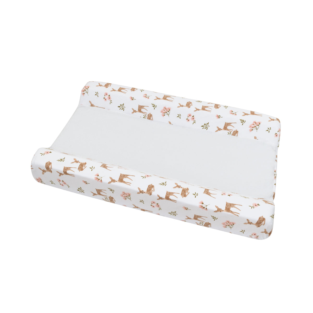 Living Textiles Sophia's Garden - Jersey Change Mat Cover/Towelling Pink White from Living Textiles NZ stock babycity