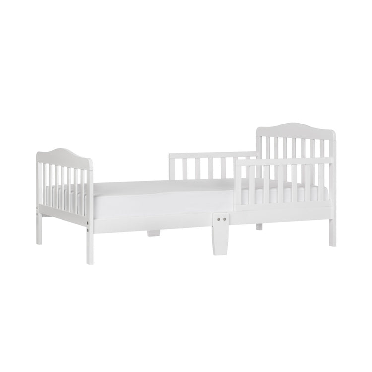White crib on a white background