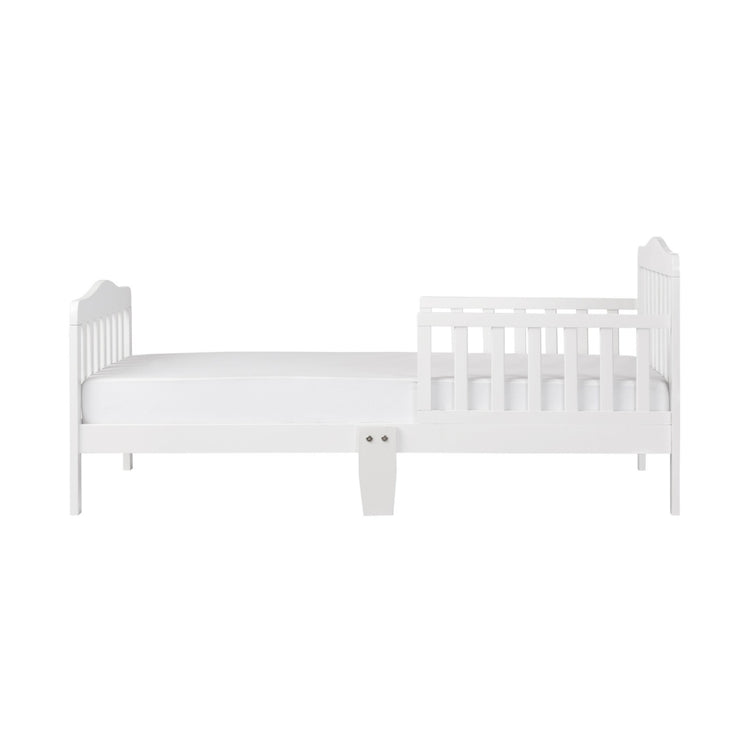 White crib on a white background