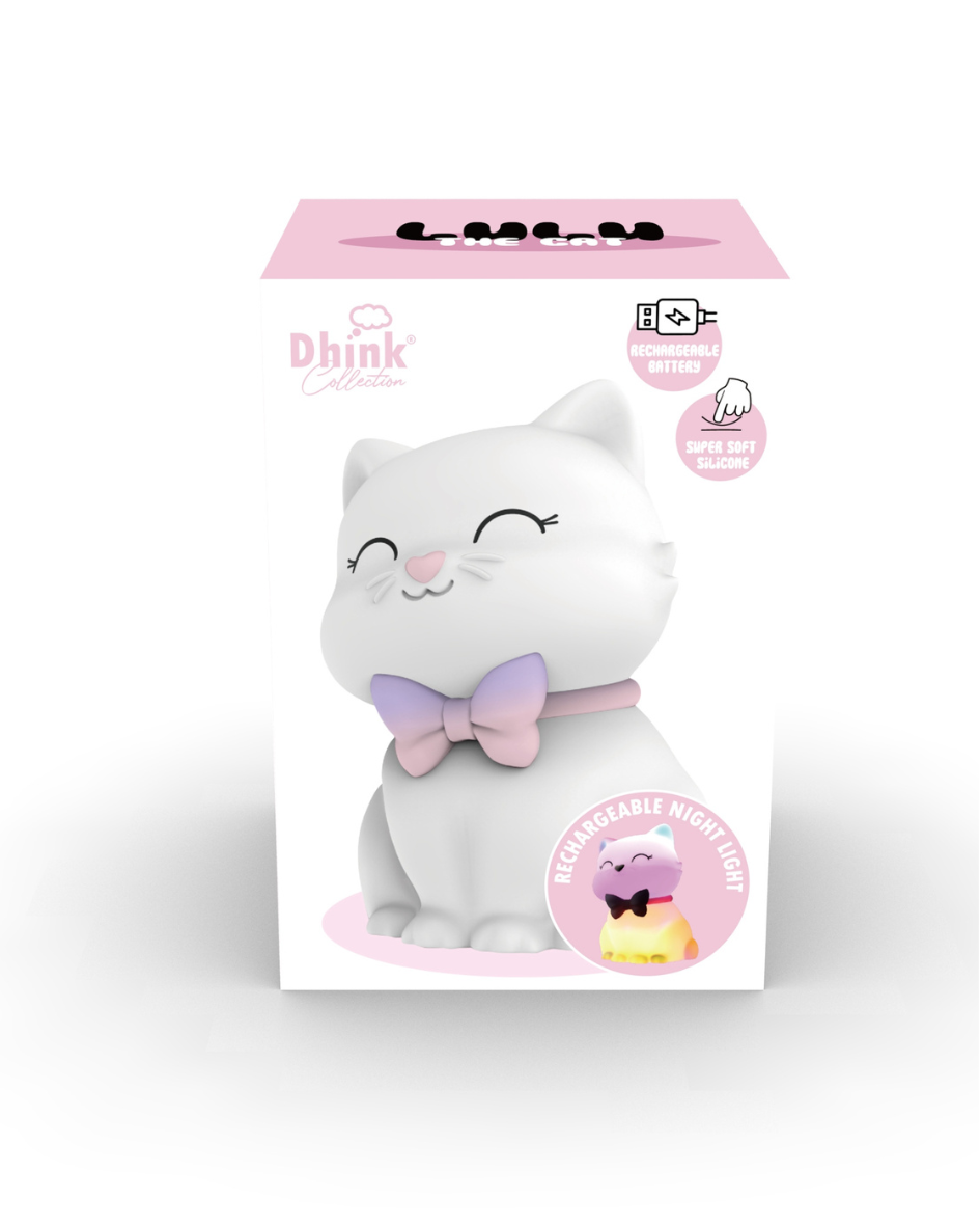 Squishy Cat Lulu USB Rechargeable Night Light