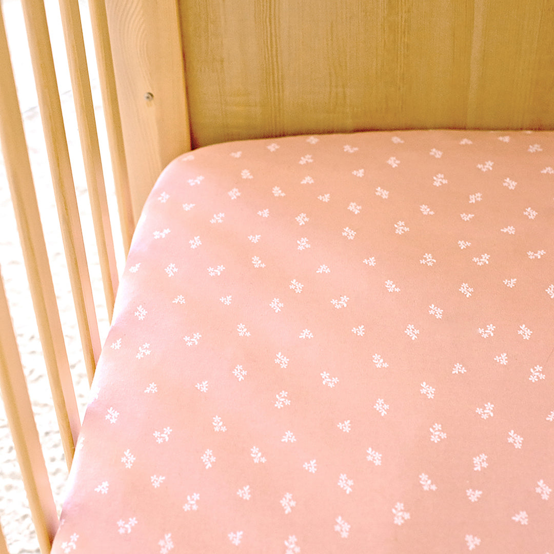 Living Textiles Sophia Garden - Jersey Cot Fitted Sheet 2pk from Living Textiles NZ stock babycity