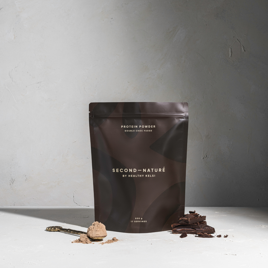 Second Nature by Healthy Kelsi Protein Powder - Double Chocolate Fudge