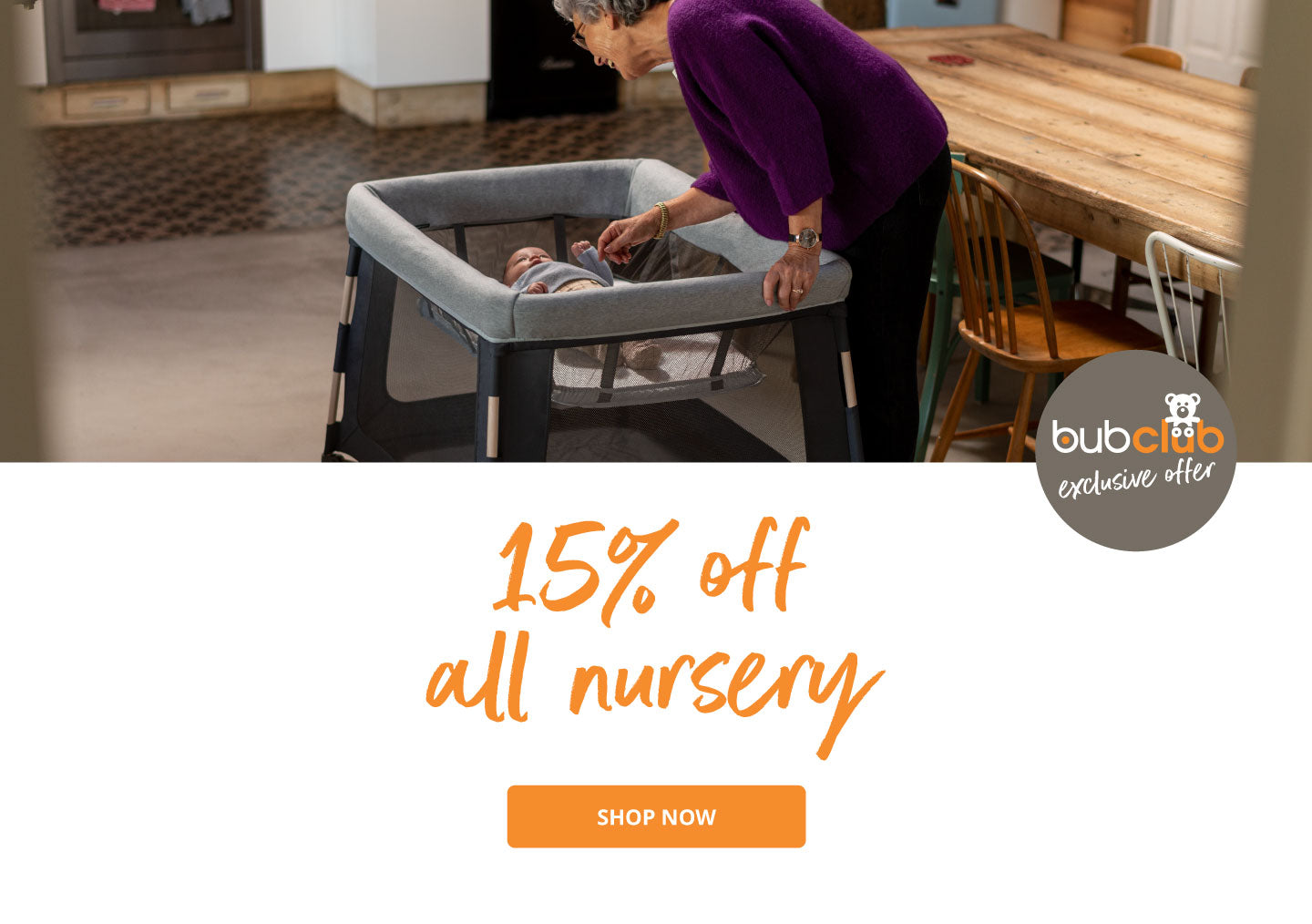 15% OFF all Nursery