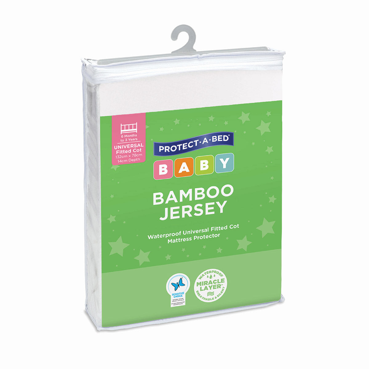 Protect-A-Bed Bamboo Jersey Fitted Cot Mattress Protector from Protect-A-Bed NZ stock babycity