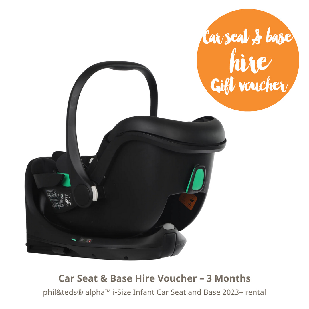 Car Seat & Base Hire Voucher – 3 Months