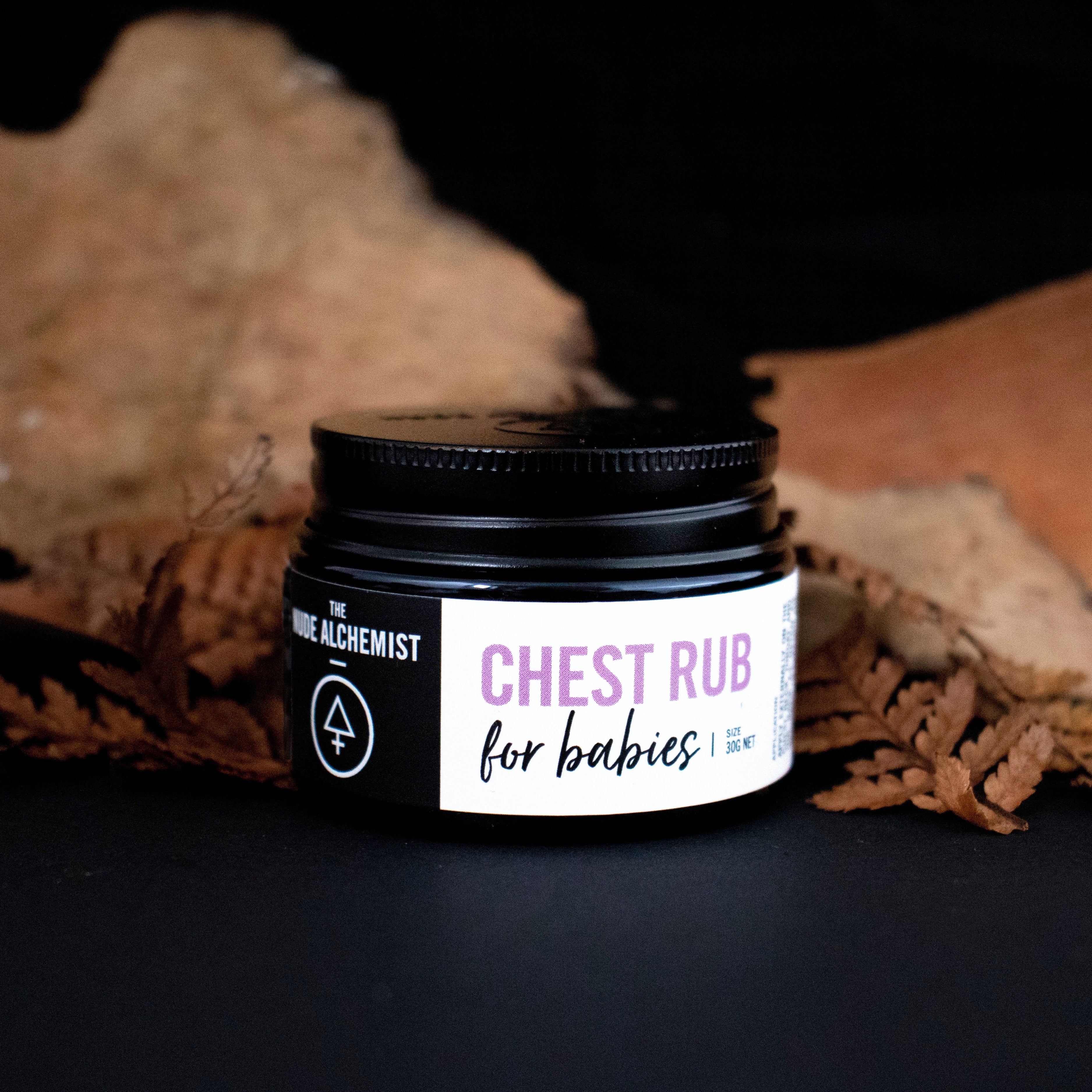 Chest Rub for Babies 30g – gentle soothing balm to help comfort and relieve little ones’ chests.