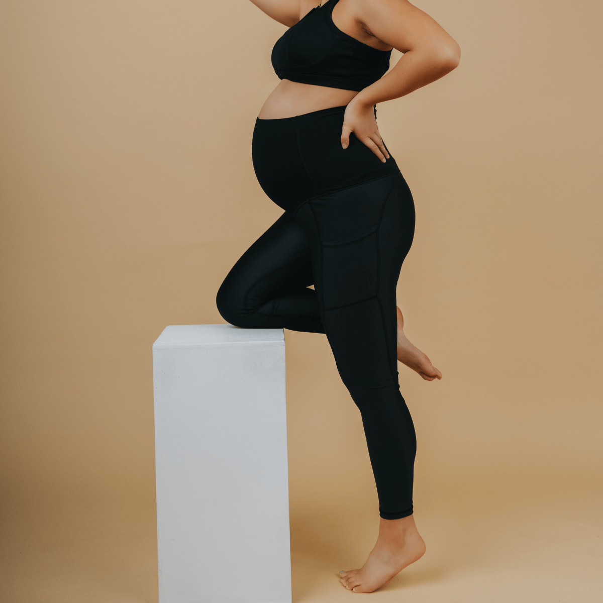 Classic Maternity Leggings 7/8 Length from Cadenshae NZ stock babycity