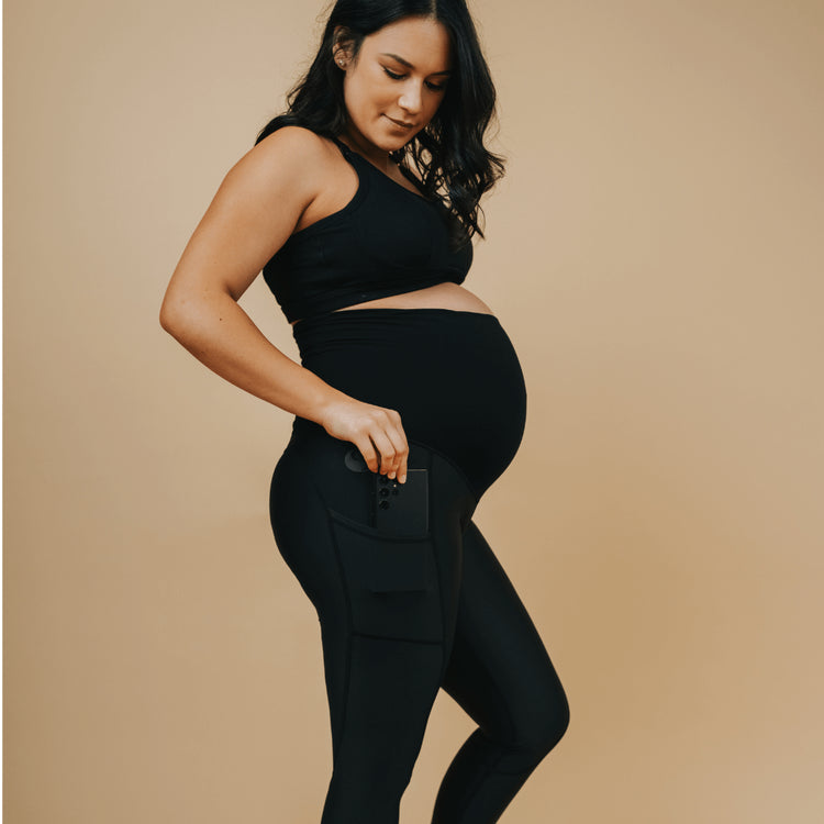 Classic Maternity Leggings 7/8 Length from Cadenshae NZ stock babycity