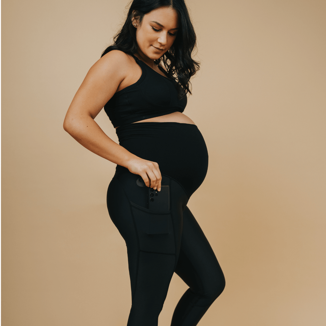 Classic Maternity Leggings 7/8 Length from Cadenshae NZ stock babycity