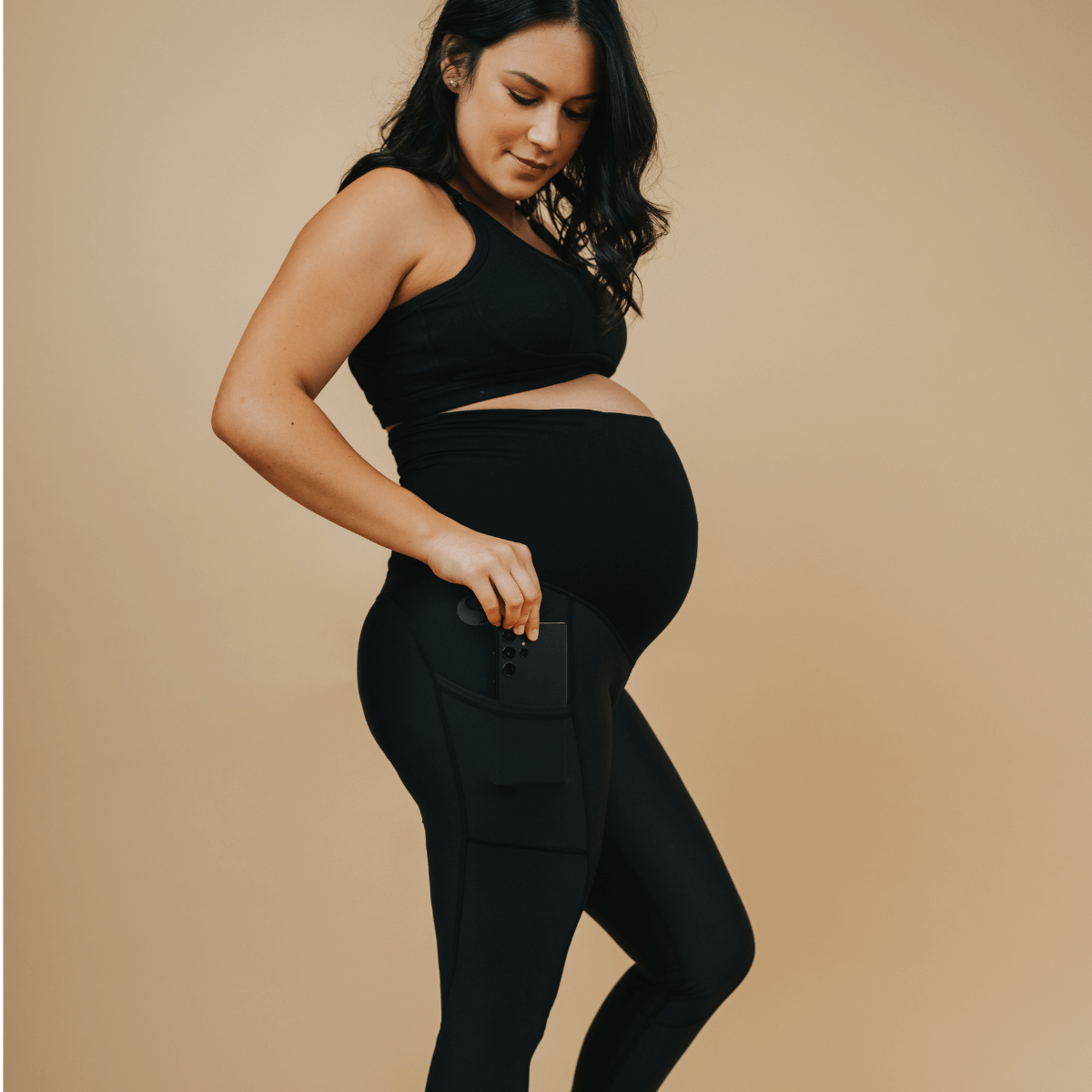 Classic Maternity Leggings 7/8 Length from Cadenshae NZ stock babycity