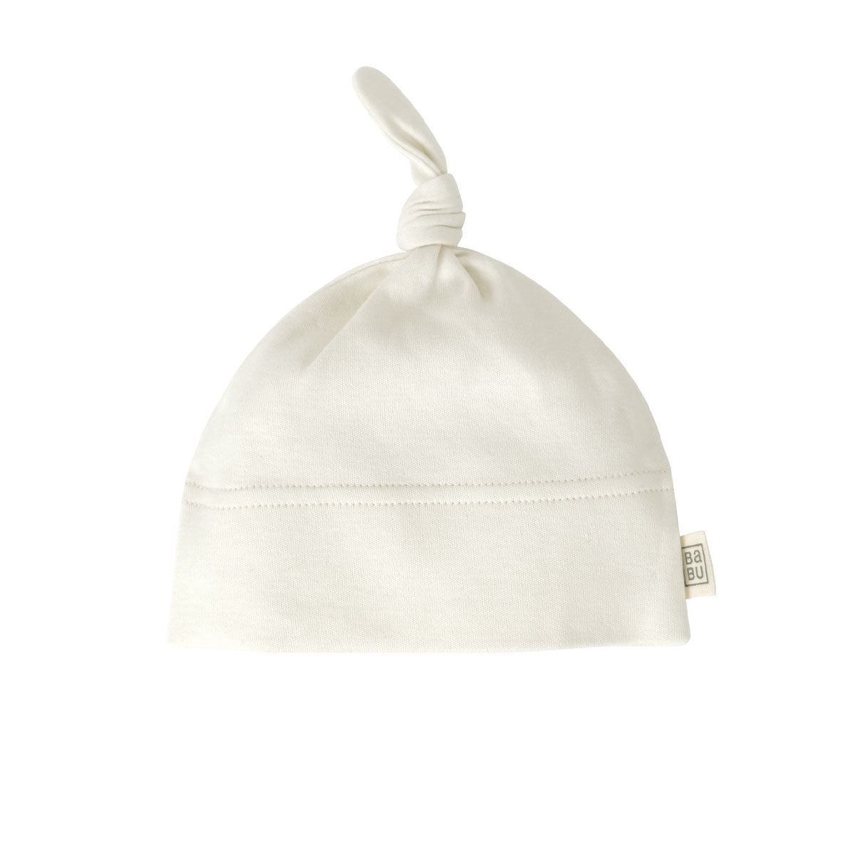 Babu Knotted Beanie Cream from Babu NZ stock babycity