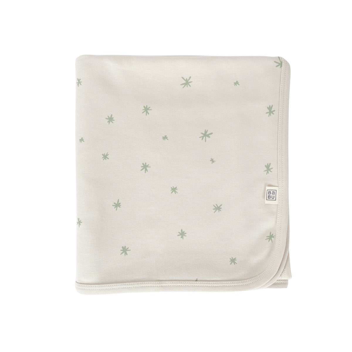 Babu Swaddle Wrap Sage Star 80 x 110 CM from Babu NZ stock babycity