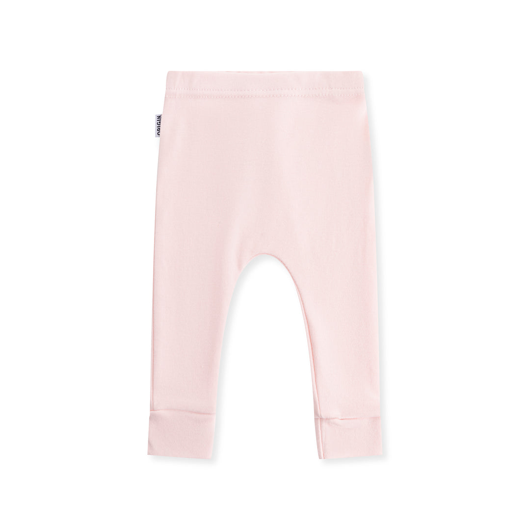 Pink ORIGIN baby cuff pants with cuffed ankles