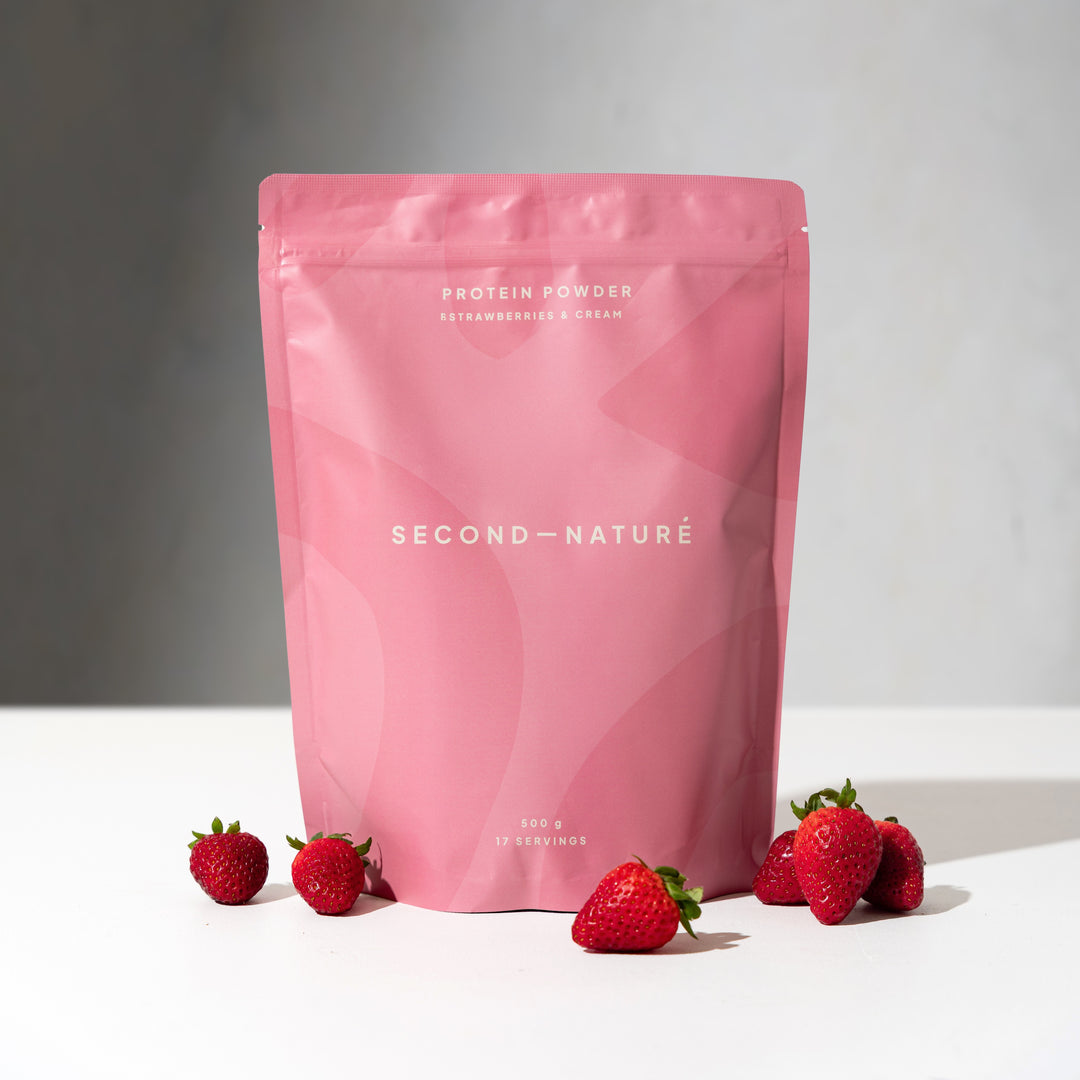 Second Nature by Healthy Kelsi Protein Powder - Strawberries and Cream