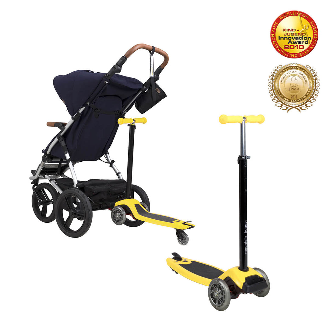 Mountain Buggy freerider scooter stroller board with connector yellow_cyber