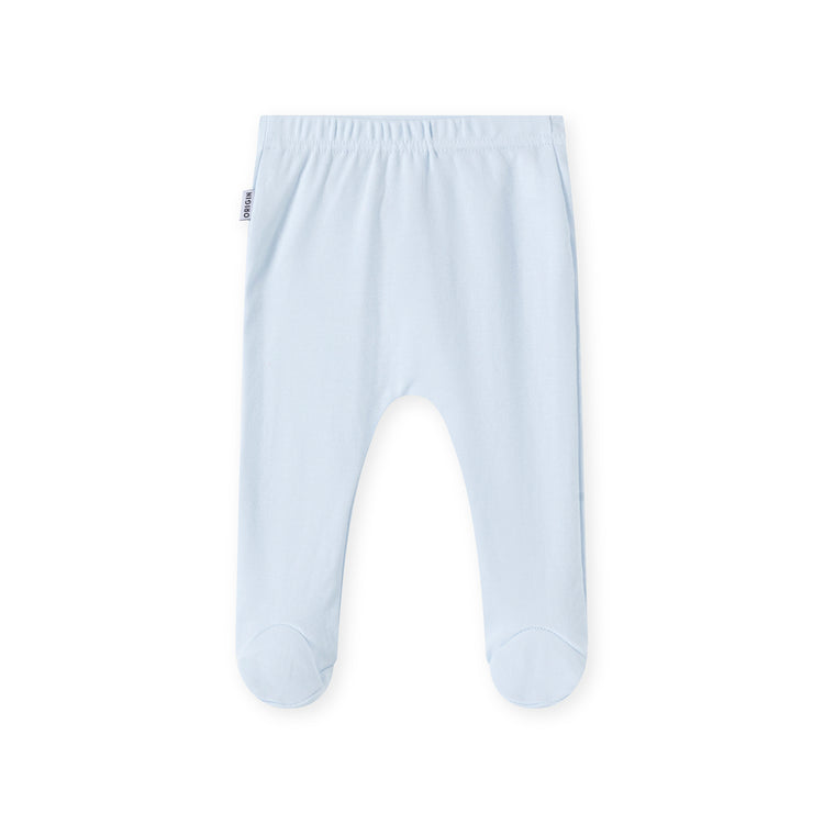 ORIGIN baby footed pants in solid blue