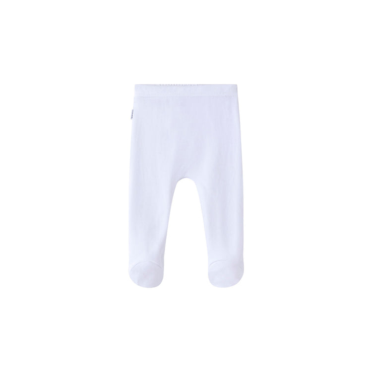 ORIGIN baby footed pants in pink and white stripe