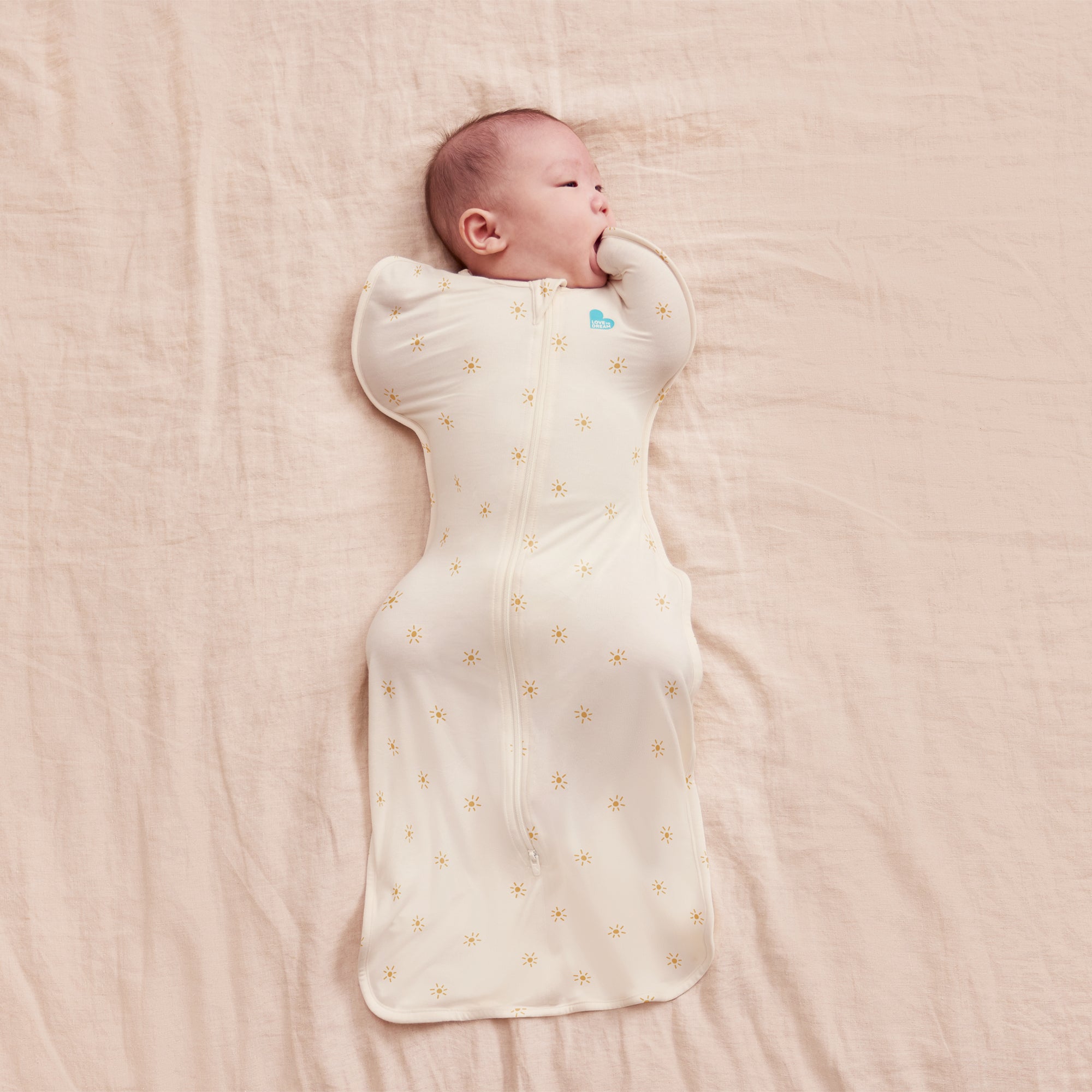 Love To Dream Swaddle Up Bamboo 0.2 TOG - Sunny Gold from Love To Dream NZ stock babycity